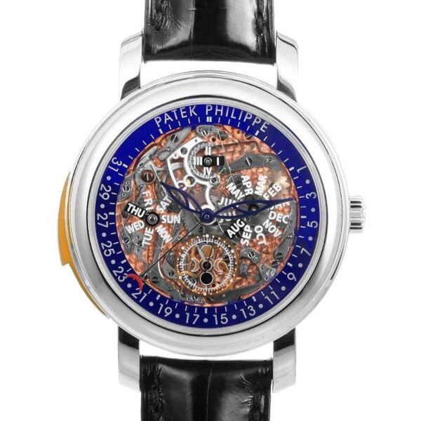 Grand Complications Minute Repeater Platinum Skeleton Dial on Strap Factory Sealed Never Opened 43mm