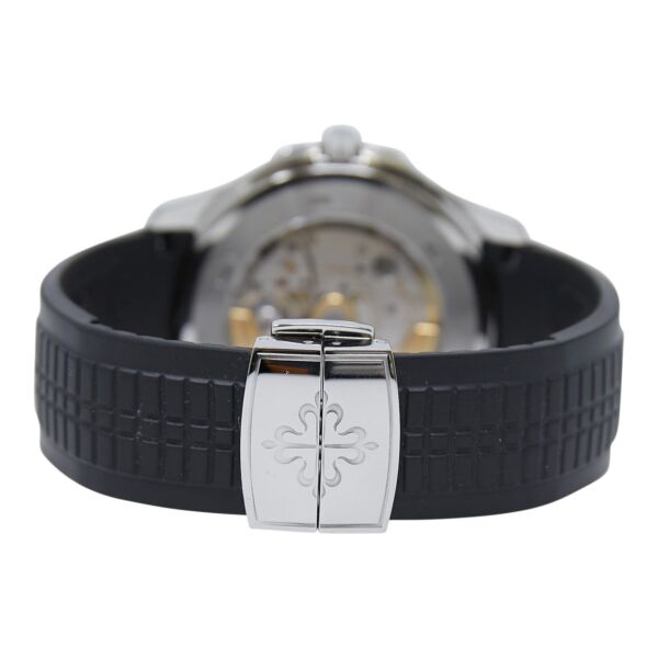 Patek Philippe Pre-Owned Aquanaut Stainless Steel Black Dial on Rubber Strap [COMPLETE SET] 40.8mm