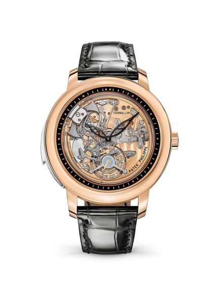 Patek Philippe Grand Complications Minute Repeater Rose Gold Skeleton Dial on Leather Strap [COMPLETE SET 2023] 42mm