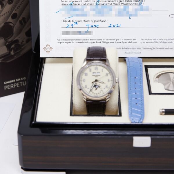 Patek Philippe Pre-Owned Grand Complications White Gold Cream Dial [COMPLETE SET 2021] EXTRA STRAP, MINT 40mm