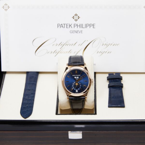 Patek Philippe Complications Annual Calendar 18K Rose Gold Blue Dial [COMPLETE SET] MINT 38.5mm