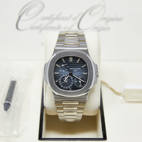 Patek Philippe Nautilus Stainless Steel Blue Dial on Steel Bracelet [BOX and PAPERS]