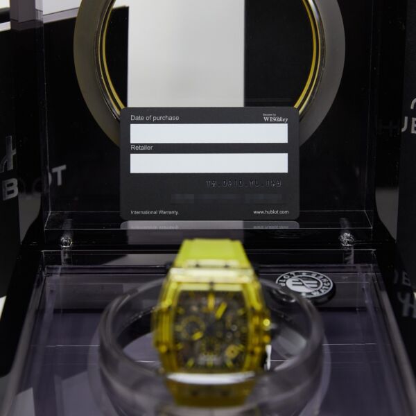 Spirit of Big Bang Yellow Sapphire Limited Edition Skeleton Dial on Rubber Strap 42mm Complete Set
