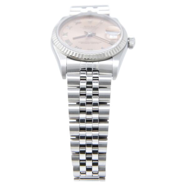 Rolex Pre-Owned Datejust 31 Steel and White Gold Pink Roman Dial on Jubilee Bracelet [BOX, SERVICE PAPERS]