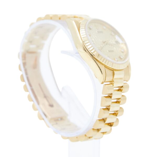Rolex Pre-Owned Datejust 31 Yellow Gold Champagne Jubilee Dial on Presidential Bracelet [COMPLETE SET]