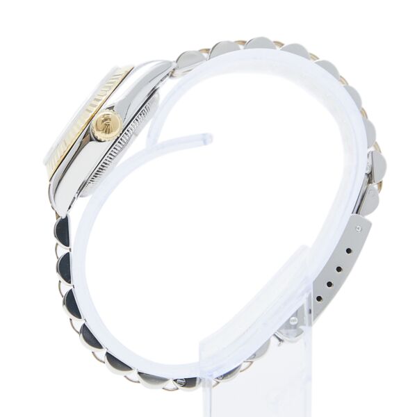 Rolex Pre-Owned Lady-Datejust Steel + Yellow Gold Blue Diamond Dial on Jubilee Bracelet [COMPLETE SET] 26mm