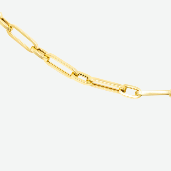 14K Yellow Gold Paper Clip Chain 