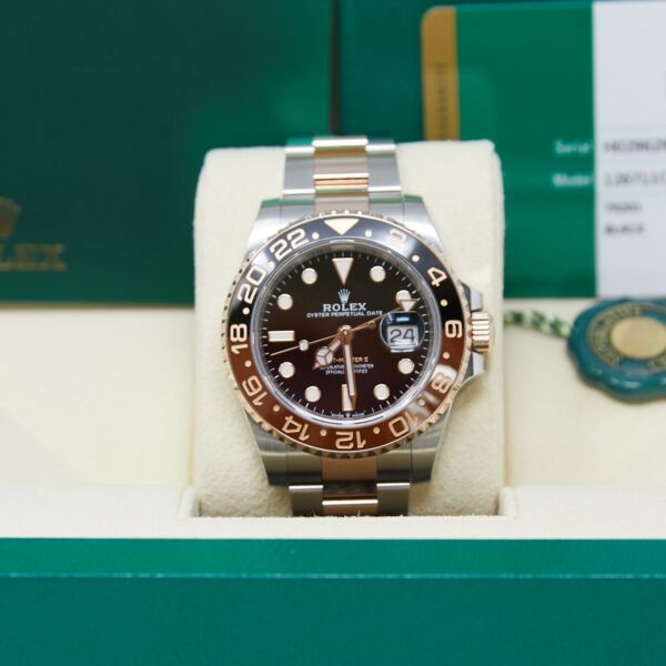 Rolex GMT-Master II 'RootBeer' Steel and Rose Gold Black Dial 40mm with Box and Card 2018