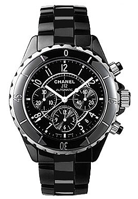 J12 Chronograph Black Ceramic Unisex Watch