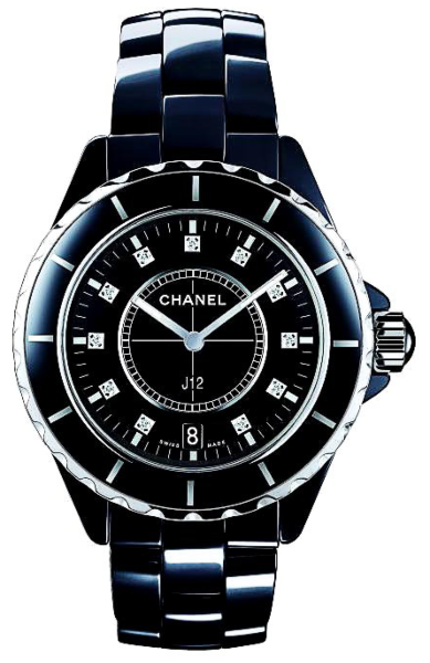 J12 Black Ceramic Diamond Watch