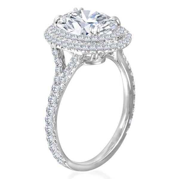 DeCouer 10k Rose Two Tone White Gold 1/2ct TDW Diamond Cluster Engagement  Ring (H-I, I2) (7) | Amazon.com