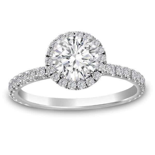 Halo Round Cut Diamond Engagement Ring The Tipping Point with Halo (0.58 ct. tw.)
