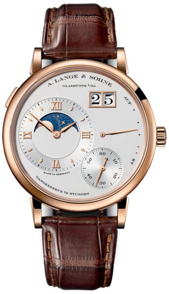 Grand Lange 1 Moonphase Silver Dial Men's Watch