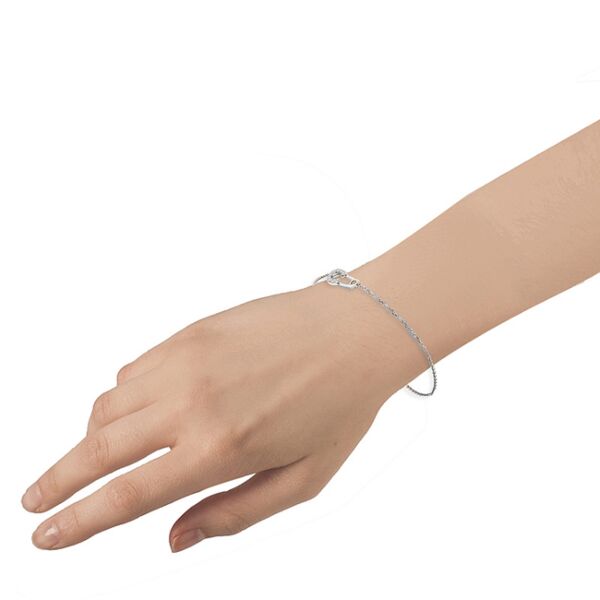 Safety Pin Diamond Bracelet (0.11 cttw.)