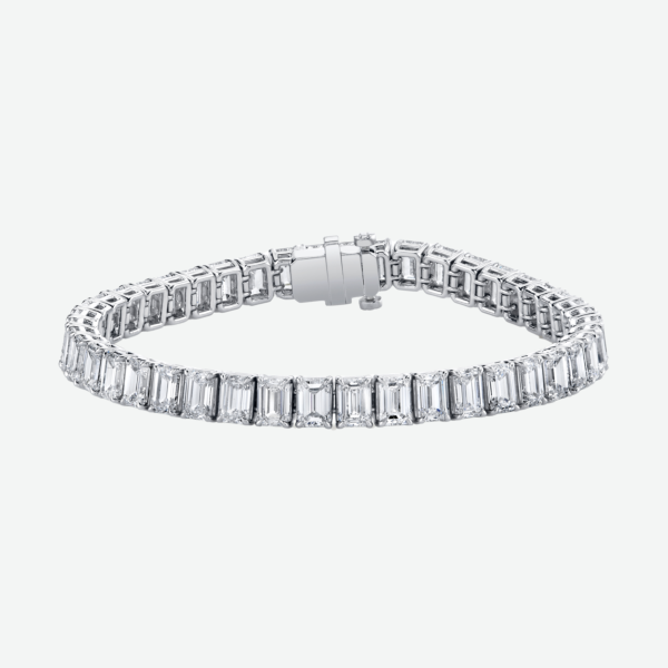 Emerald Diamond Tennis Bracelet (17 cttw.)