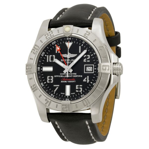 Avenger II GMT Black Dial Automatic Men's Watch A3239011-BC34BKLT