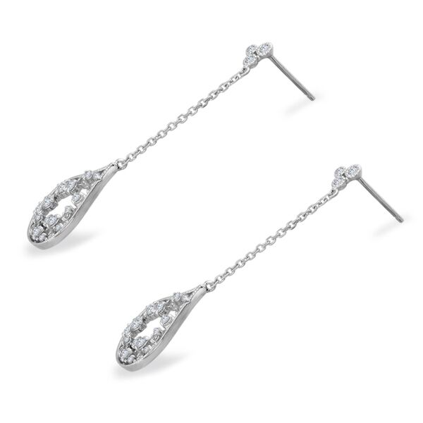 Pear Chain Drop Diamond Earrings (0.58 cttw.)