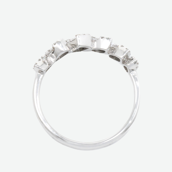 18K White Gold Multi-Shape Diamond Ring 0.44ct 