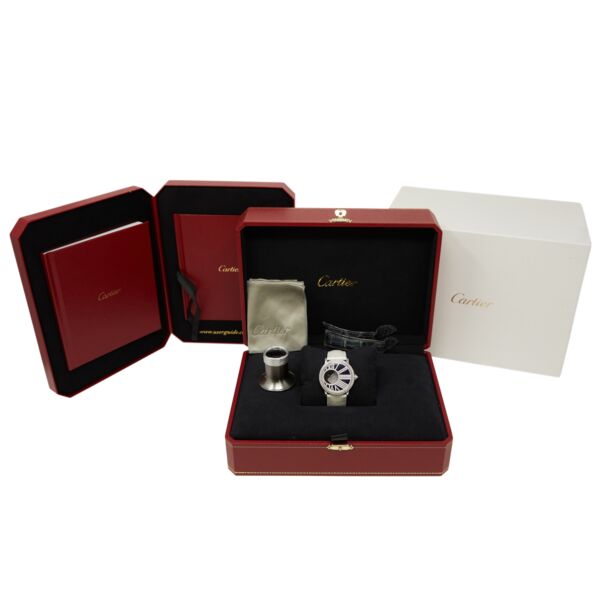 Cartier Pre-Owned Rotonde de Cartier White Gold Boutique Edition Diamond Bezel and Dial [Complete Set] HPI01197