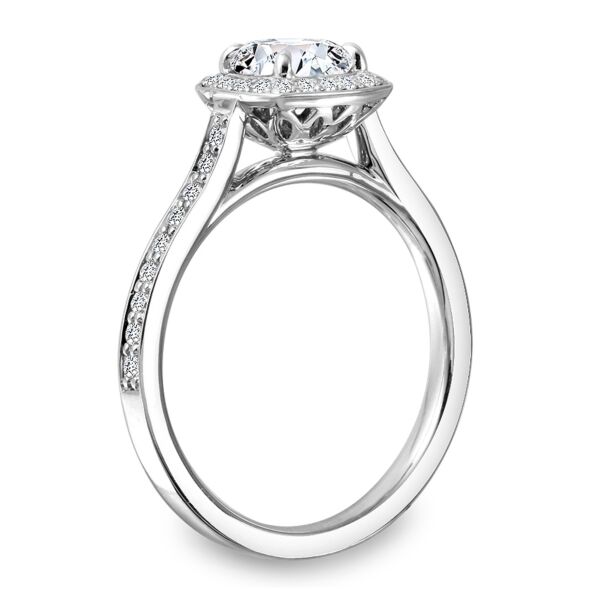 Halo Round Cut Diamond Engagement Ring Behind the Scenes (0.33 ct. tw.)