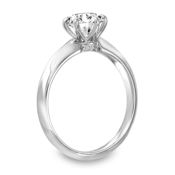 Solitaire 6-Prong Round Cut Diamond Ring Timeless Twist (0.02 ct. tw.)