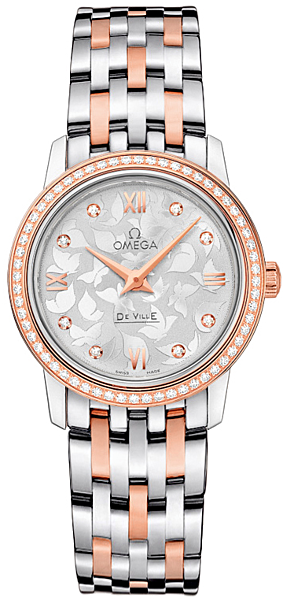 De Ville Prestige Butterfly Silver with Diamonds Dial Ladies Watch