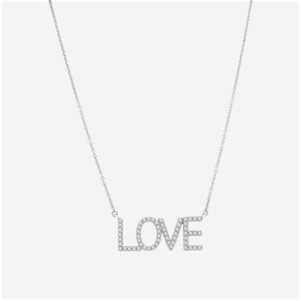 'Love' Diamond Necklace (0.47 cttw.) 