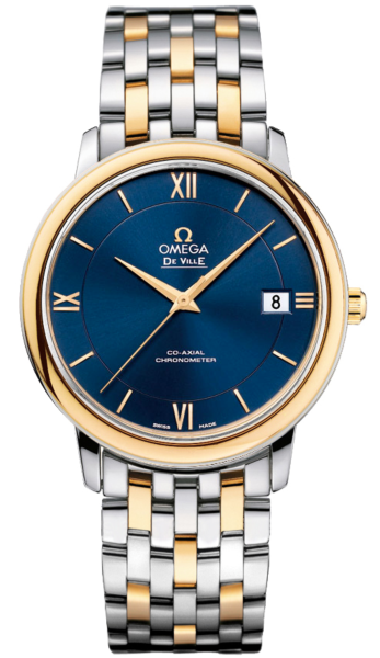 De Ville Prestige Co-Axial Blue Dial Men's Watch
