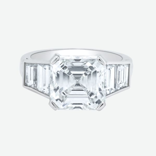 Engagement Ring 5.01ct Asscher Diamond VS1 GIA set in Platinum