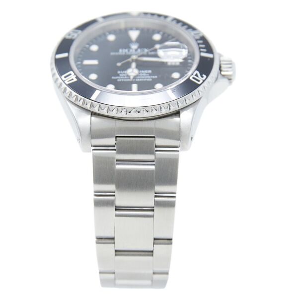 Rolex Pre Owned Submariner Stainless Steel Black Dial Oyster Bracelet 40mm Complete with Box and Card 2004