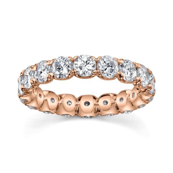 Round Cut Diamond Eternity Band In Rose Gold (2.76 ct. tw.) 
