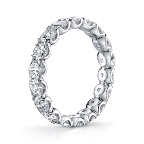 Round Cut Diamond Eternity Band In White Gold (2.76 ct. tw.) 