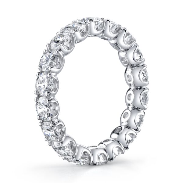 Round Cut Diamond Eternity Band In White Gold (3.65 ct. tw.)