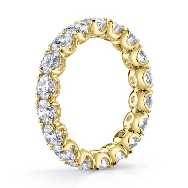 Round Cut Diamond Eternity Band In Yellow Gold (3.65 ct. tw.)