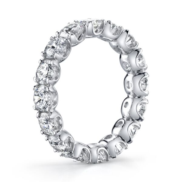 Round Cut Diamond Eternity Band In White Gold (4.64 ct. tw.)