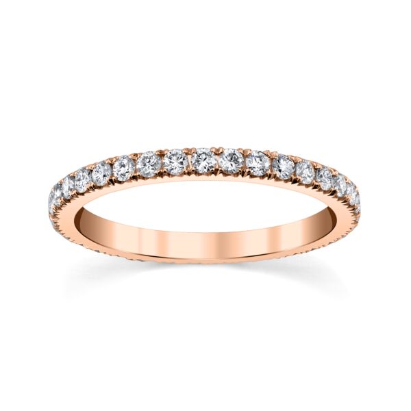 Round Cut Diamond Eternity Band In Rose Gold (0.6 ct. tw.)
