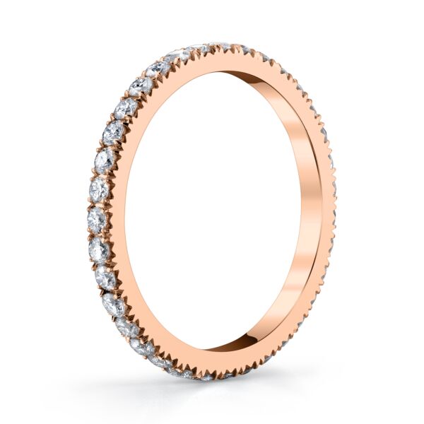 Round Cut Diamond Eternity Band In Rose Gold (0.6 ct. tw.)