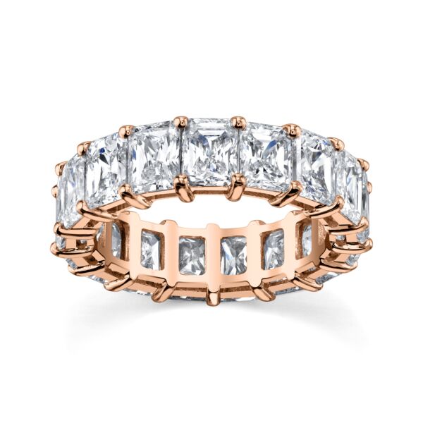 Radiant Cut Diamond Eternity Band In Rose Gold (9.00 ct. tw.)