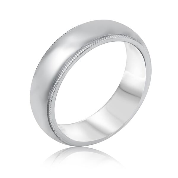 Milgrain Comfort Fit 6mm Wedding Ring