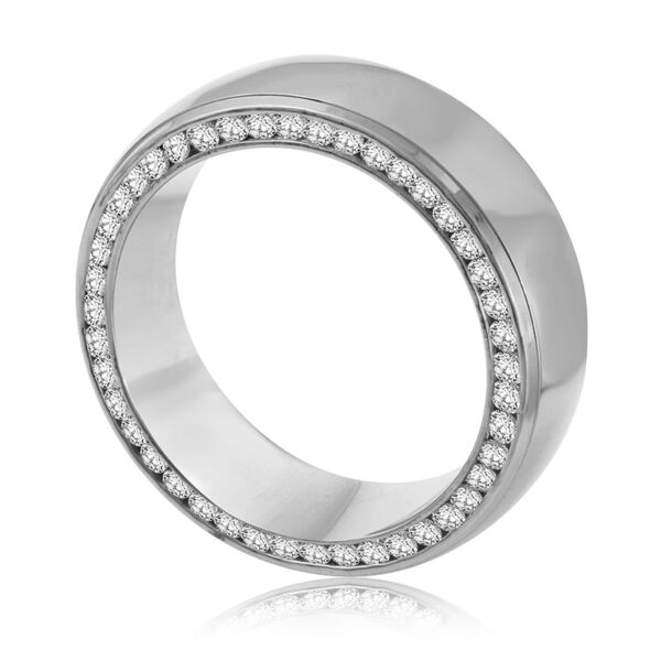 Hidden Diamonds Mens Wedding Ring