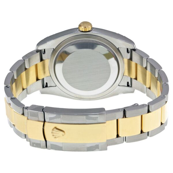 Rolex Pre Owned Datejust Steel and Yellow Gold Black Concentric Arabic Dial on Oyster 31mm