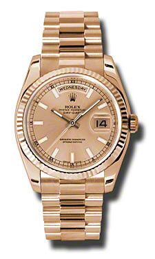 Rolex Pre Owned Day-Date President Rose Gold ChampagneDial 36mm