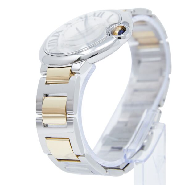 Cartier Pre-Owned Ballon Bleu Steel + Yellow Gold White Roman Dial [WITH BOX] EXTRA LEATHER STRAP 42mm